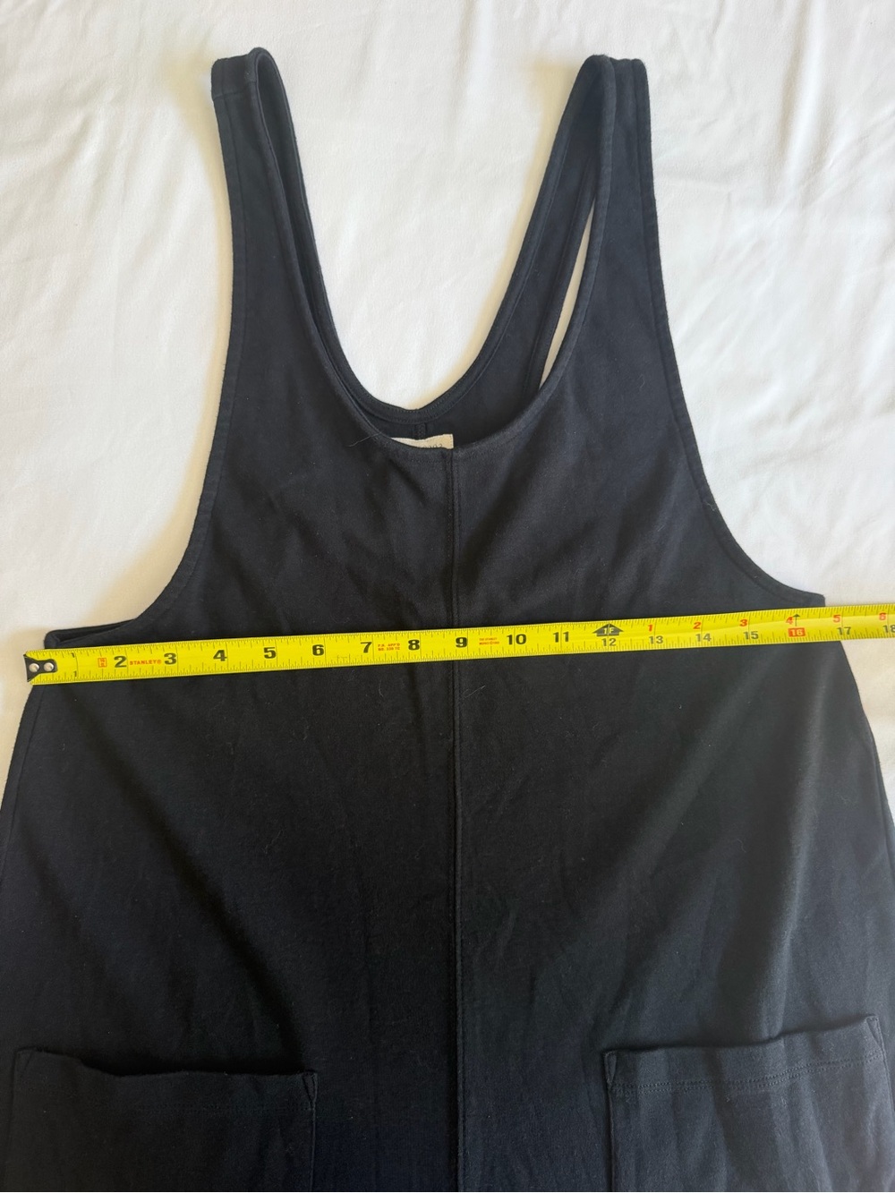 For Days "Relaxing" 100% Organic Cotton Black Racerback Pull On Jumpsuit Romper - Picture 13 of 15